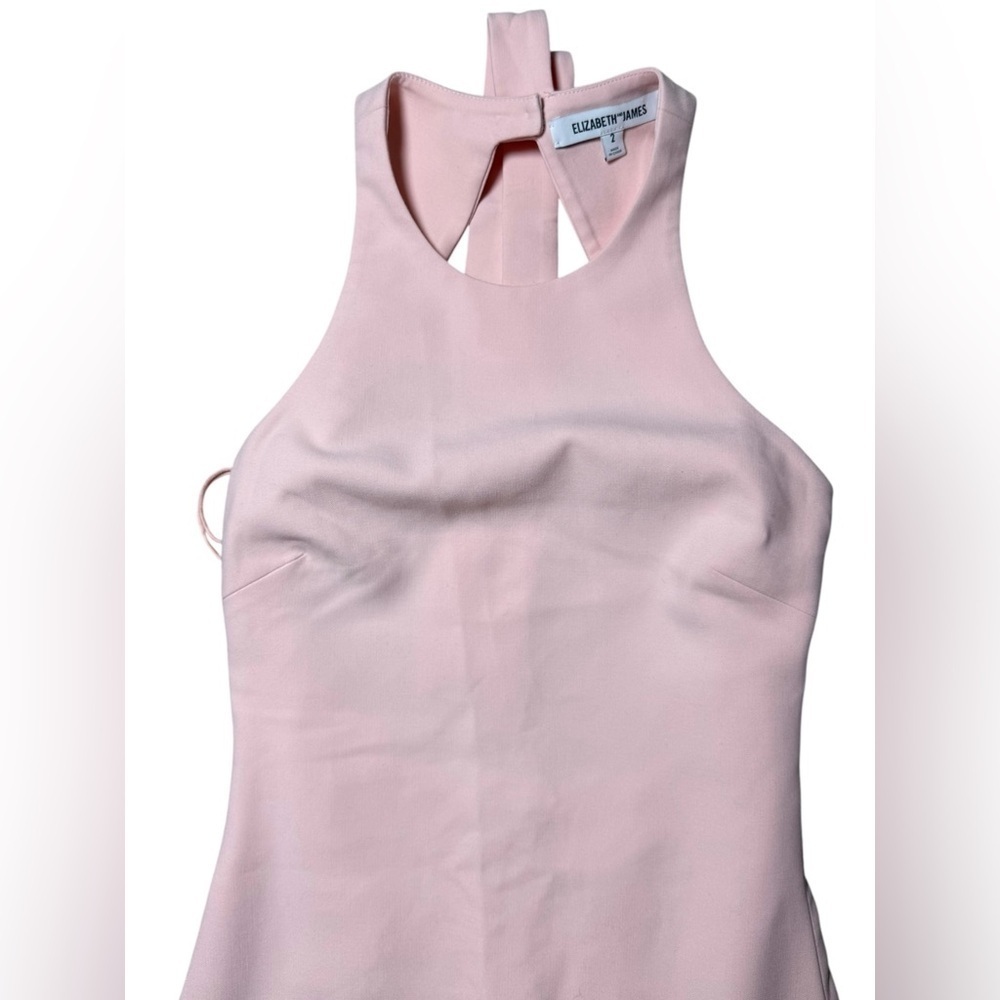 Elizabeth and James Blush Orley Bow Back Maxi Gown size 2 in excellent condition - Picture 9 of 10